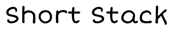 Short Stack font