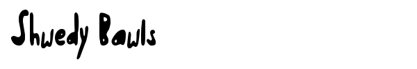 Shwedy Bawls font