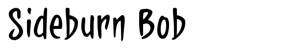 Sideburn Bob font preview