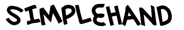 Simplehand font