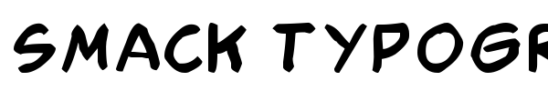 Smack Typographik font