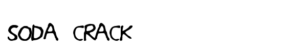 Soda Crack font