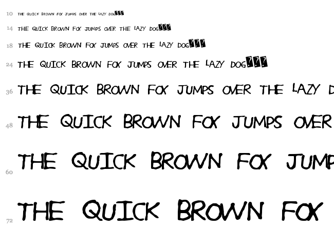Soda Crack font waterfall