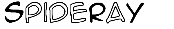 SpideRaY font preview