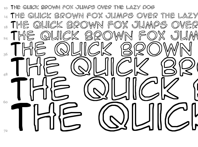 SpideRaY font waterfall