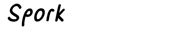 Spork font