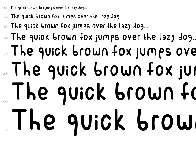 Spork font waterfall