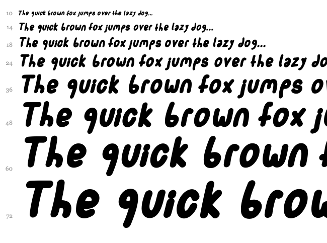Spork font waterfall