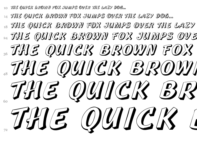 Sprague font waterfall