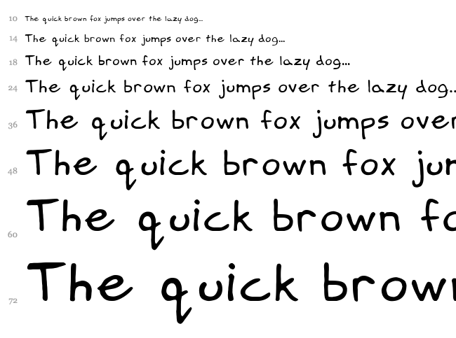 Springfield Cartoon font waterfall