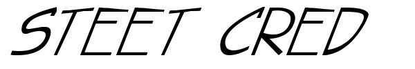 Steet Cred font