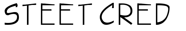 Steet Cred font preview
