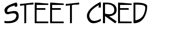 Steet Cred font preview