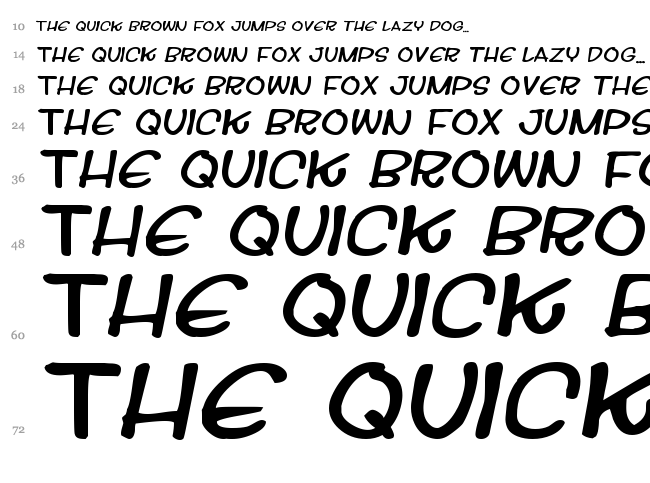 Streetwise Buddy font waterfall