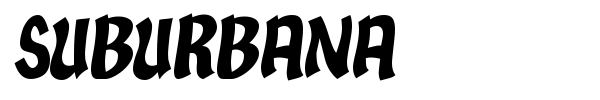 Suburbana font