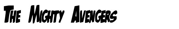 The Mighty Avengers font