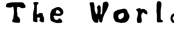 The World's Worst Font font