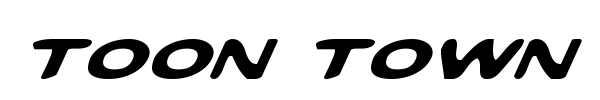 Toon Town Industrial font preview