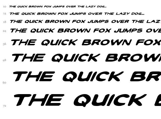 Toon Town Industrial font waterfall