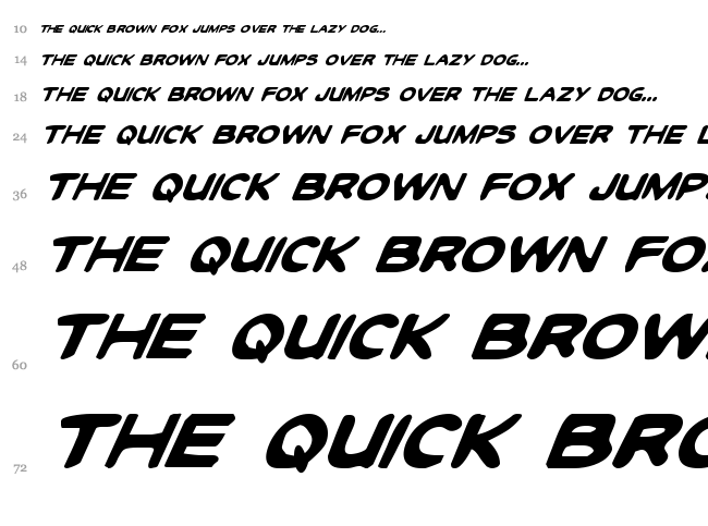 Toon Town Industrial font waterfall