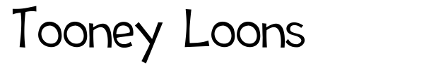 Tooney Loons font preview
