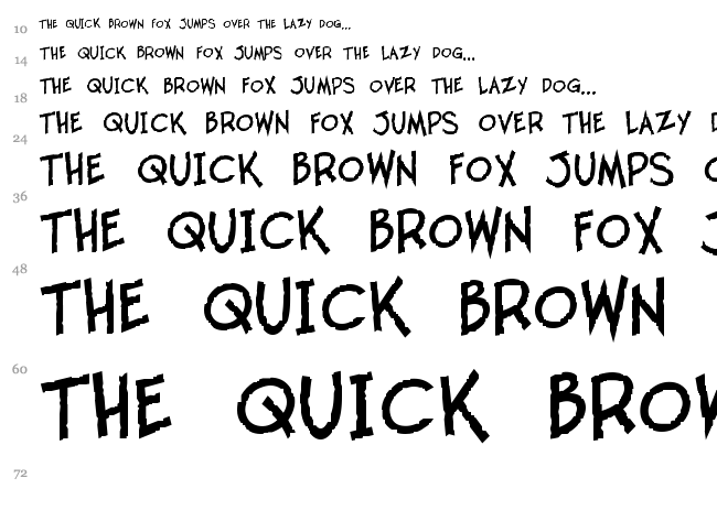 Twelve Ton Goldfish font waterfall