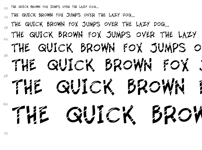 Twelve Ton Goldfish font waterfall