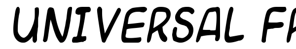 Universal Fruitcake font