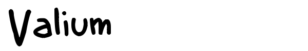 Valium font
