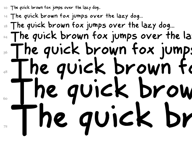 Valium font waterfall