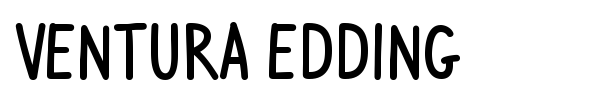 Ventura Edding font preview