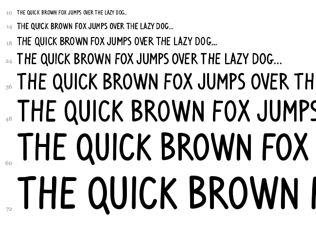 Ventura Edding font waterfall