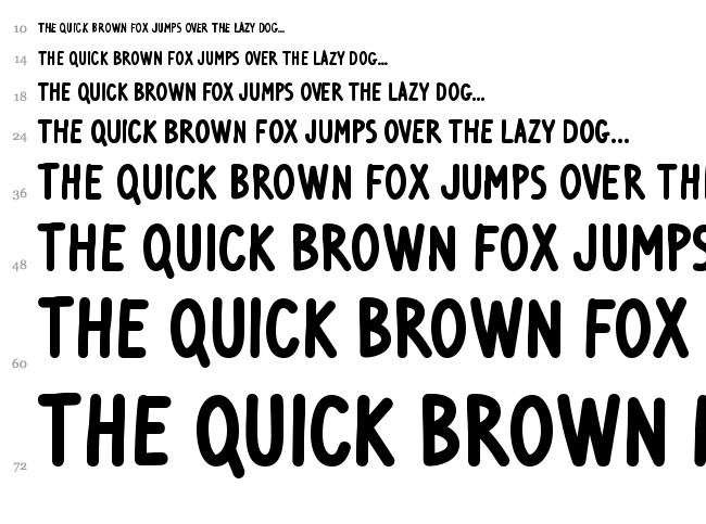Ventura Edding font waterfall