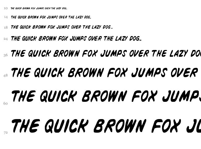 Vigilante Notes font waterfall