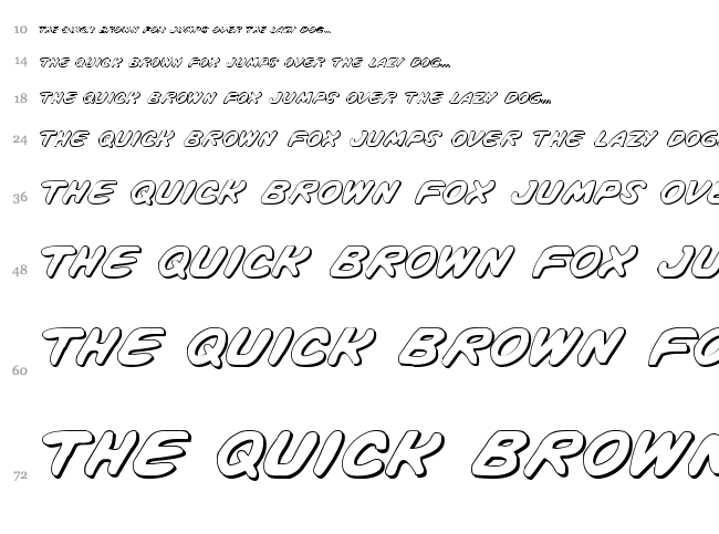 Vigilante Notes font waterfall