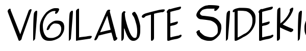 Vigilante Sidekick font preview
