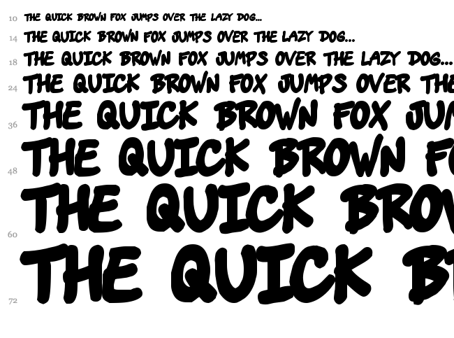Vin's Dojo font waterfall