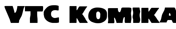 VTC Komika Head Liner font