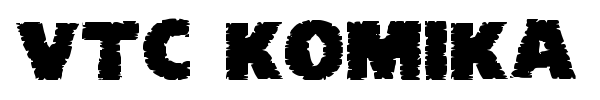 VTC Komika Head Liner font preview