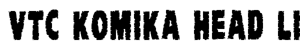 VTC Komika Head Liner font preview