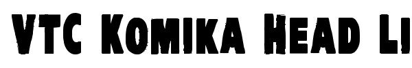 VTC Komika Head Liner font preview