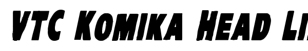 VTC Komika Head Liner font preview