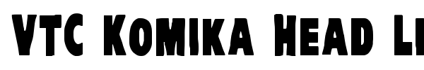 VTC Komika Head Liner font preview
