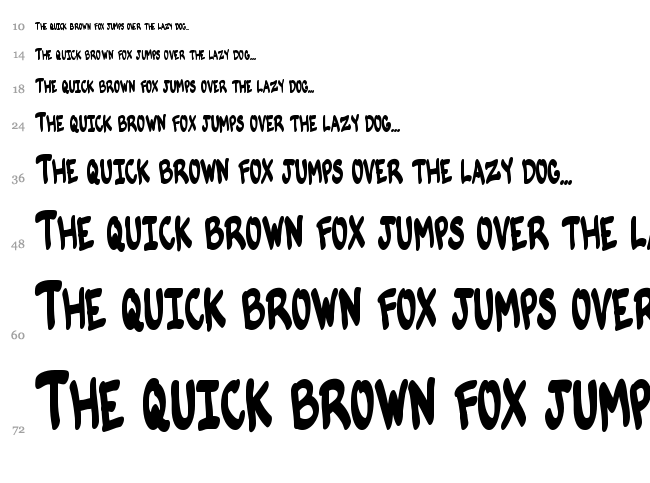 VTC Komik Skans font waterfall