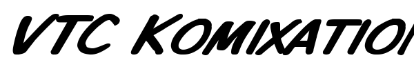 VTC Komixation font