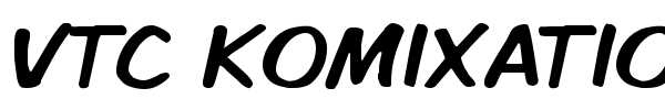 VTC Komixation font preview
