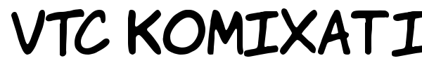 VTC Komixation font preview