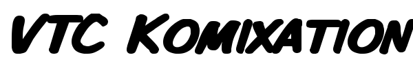 VTC Komixation font preview