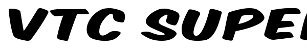 VTC Supermarket Sale font preview