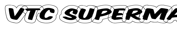 VTC Supermarket Sale font preview